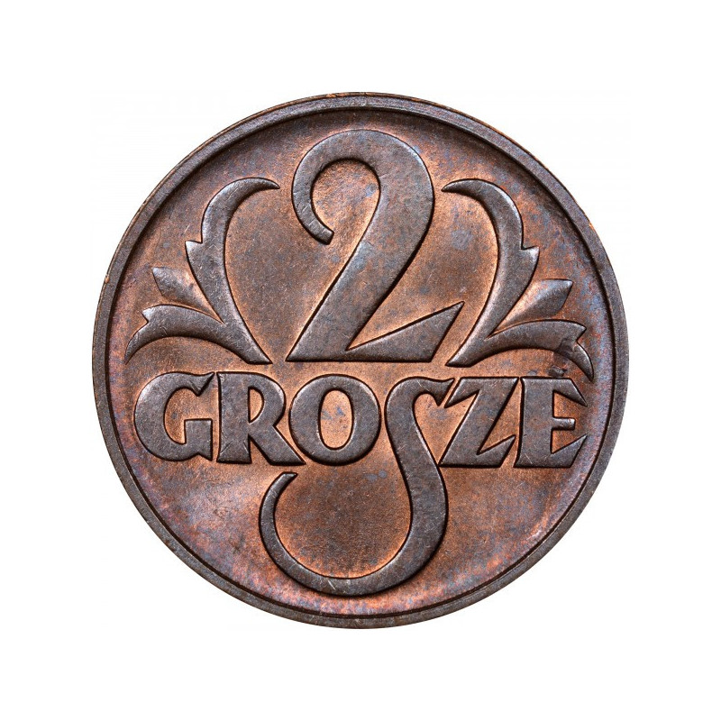 Moneta 2 Grosze Rzeczpospolita Polska 1925-1939 - rewers Moneta 2 Grosze Rzeczpospolita Polska 1925-1939 - rewers