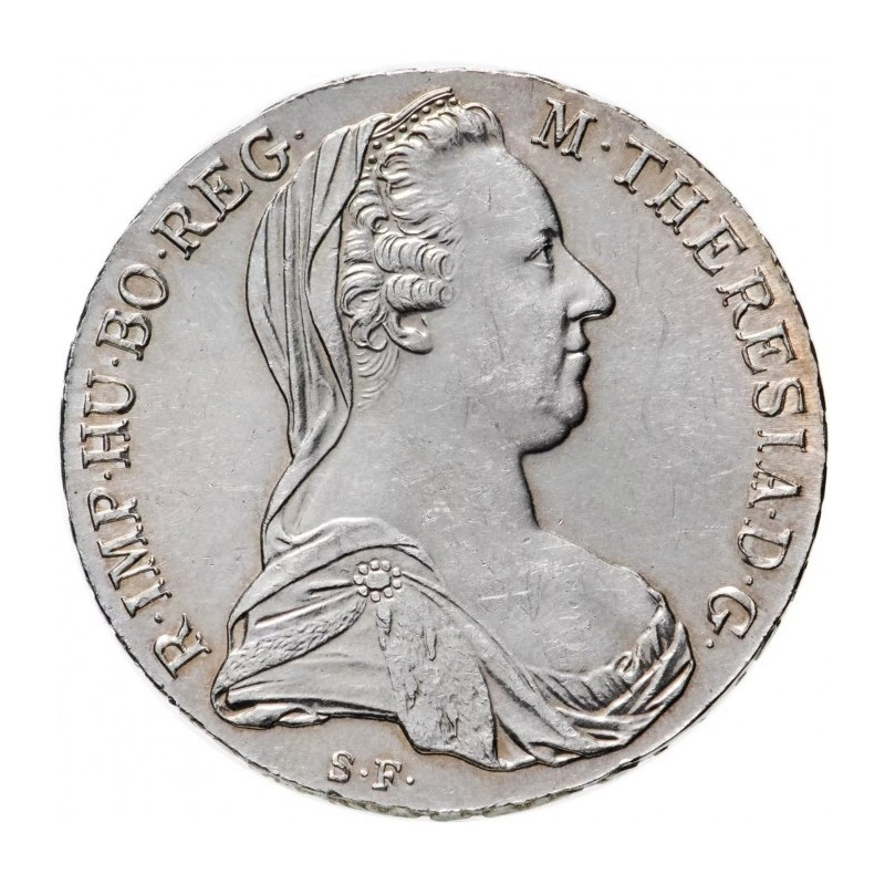 Silbermünze 1 Taler 1780, 28gr - Rückseite