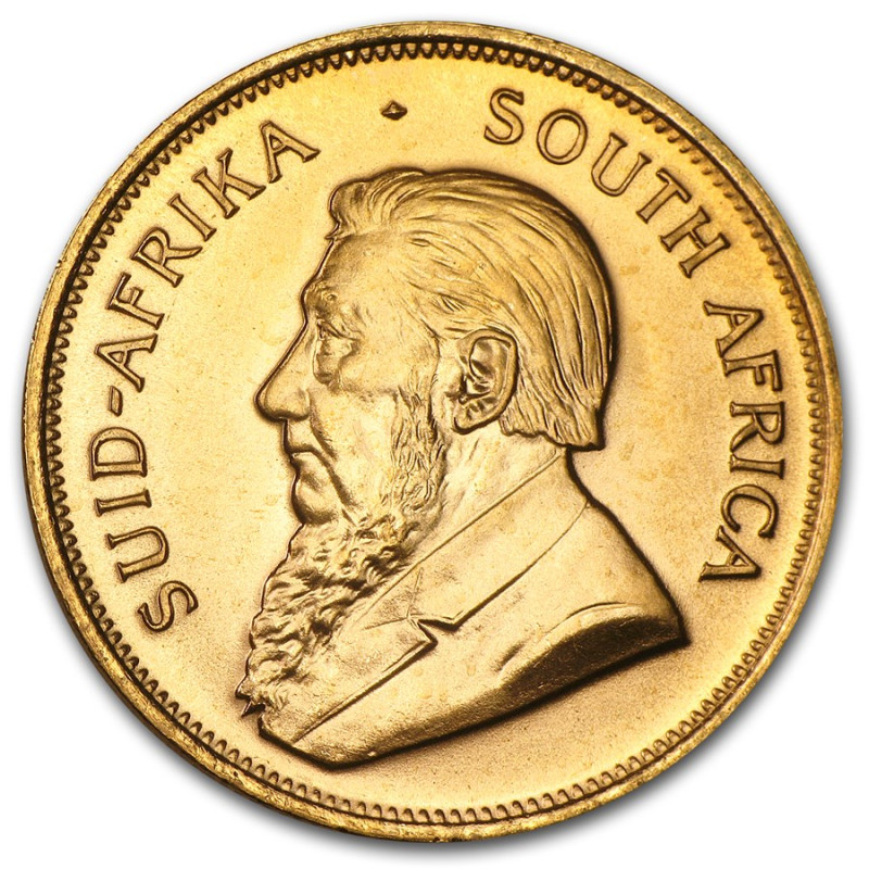 Złota Moneta Inwestycyjna Krugerrand (losowy rocznik), 1 uncja - awers