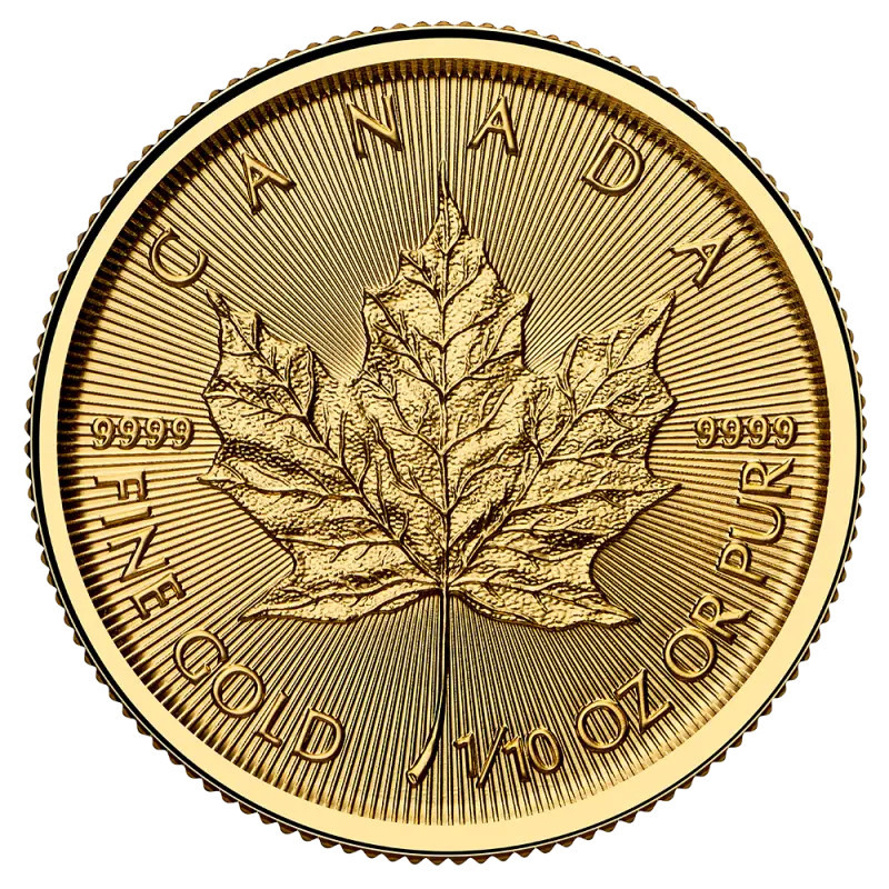 Złota Moneta Liść Klonu 2026, 1/10 uncji