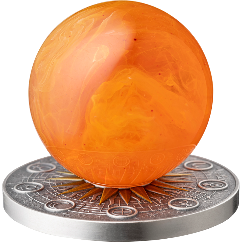 Srebrna Moneta Solar System: Sun 2025, 2 uncje - front Srebrna Moneta Solar System: Sun 2025, 2 uncje - front