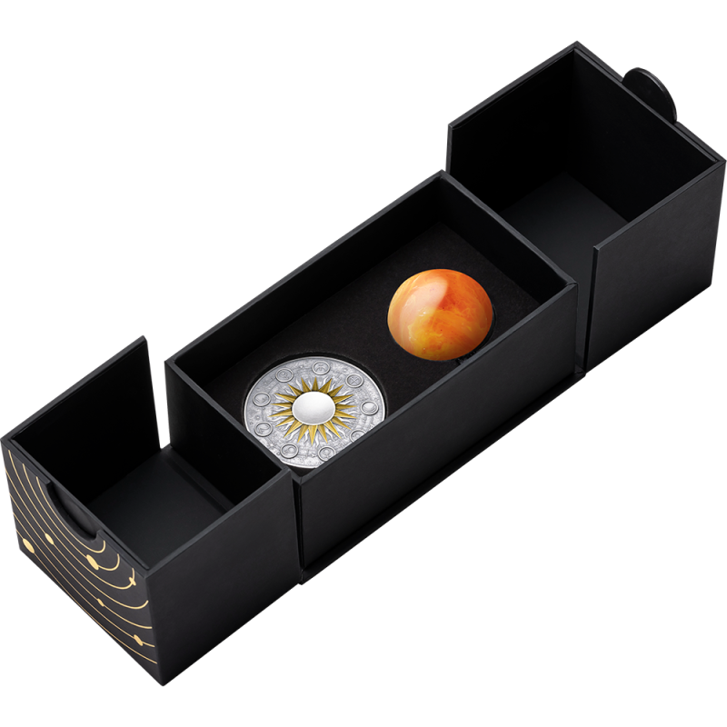 Srebrna Moneta Solar System: Sun 2025, 2 uncje - box 1 Srebrna Moneta Solar System: Sun 2025, 2 uncje - box 1