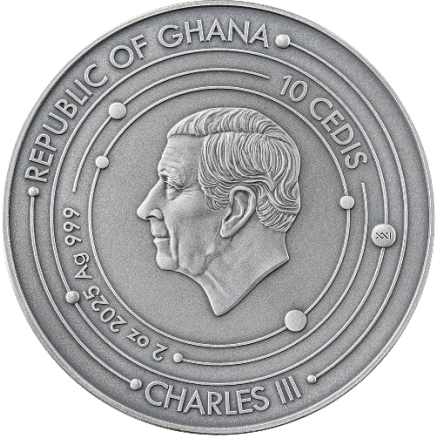 Srebrna Moneta Solar System: Sun 2025, 2 uncje - awers Srebrna Moneta Solar System: Sun 2025, 2 uncje - awers