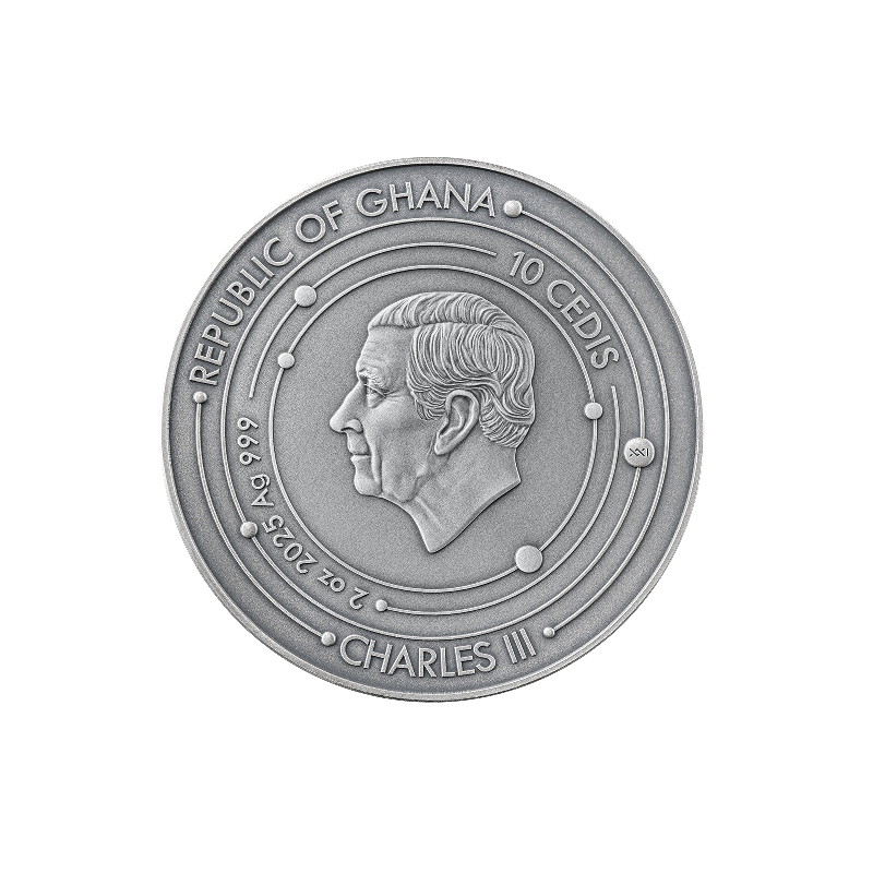 Srebrna Moneta Solar System: Sun 2025, 2 uncje - awers Srebrna Moneta Solar System: Sun 2025, 2 uncje - awers