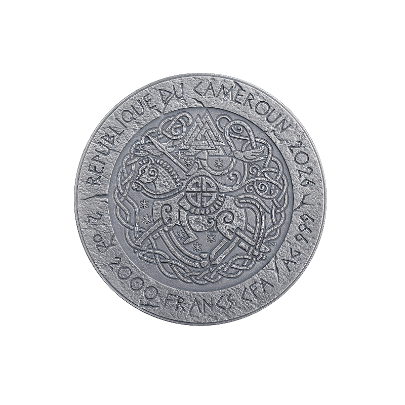 Srebrna Moneta The Way to Valhalla:Rollo of Normandy 2026, 2 uncje - awers