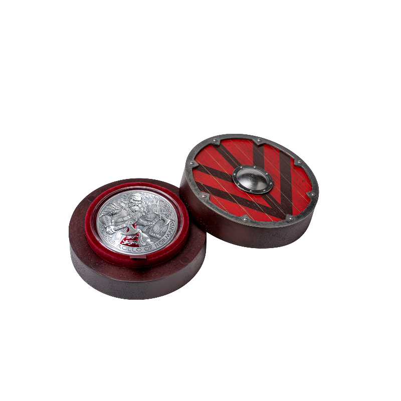 Srebrna Moneta The Way to Valhalla:Rollo of Normandy 2026, 2 uncje - box