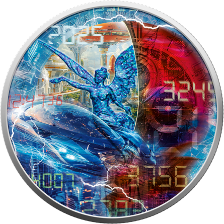 Silver Coin Mexico Libertad 2024 Time Travel Future , 1 oz - reverse side