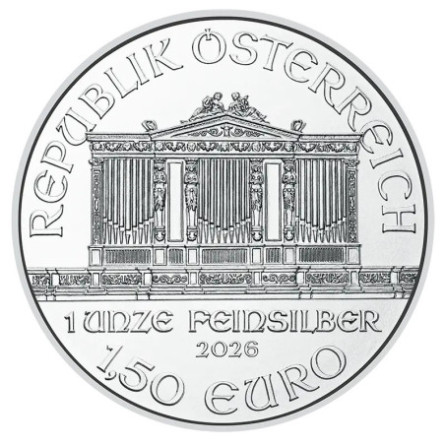 Silbermünze „Wiener Philharmoniker“ 2026, 1 Unze
