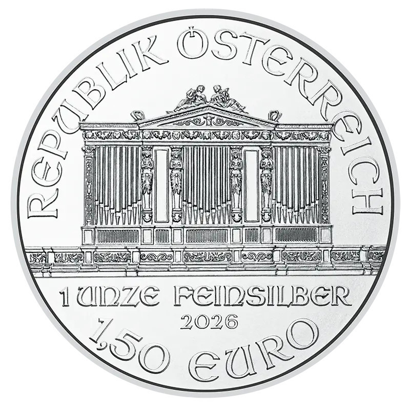 Srebrna Moneta Wiedeński Filharmonik 2026, 1 uncja