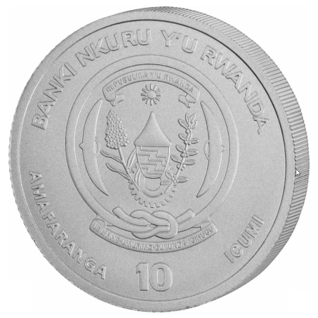 Srebrna Moneta Africa Ounce: Spotted Hyena 2026,, 1 uncja - rewers