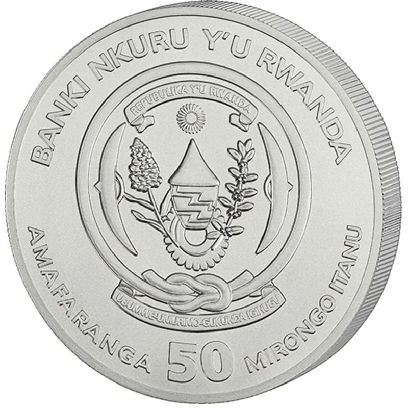 Srebrna Moneta African Ounce: Spotted Hyena 2026, 1 uncja - awers