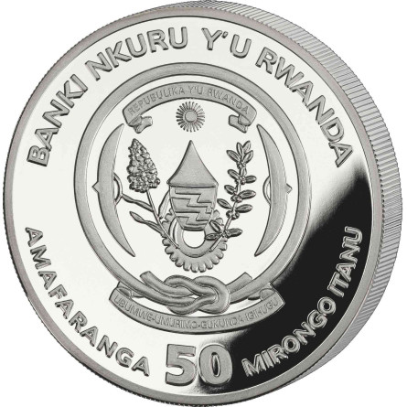 Afrikanische Unze Silbermünze: Tüpfelhyäne 2026 Proof 1 Unze - Vorderseite