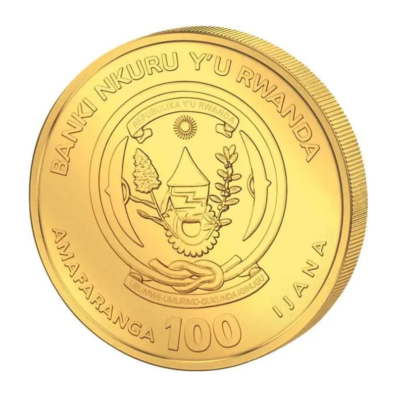 Gold Coin African Ounce Martial Eagle 2025, 1/12 ounce - obverse Gold Coin African Ounce Martial Eagle 2025, 1/12 ounce - obverse