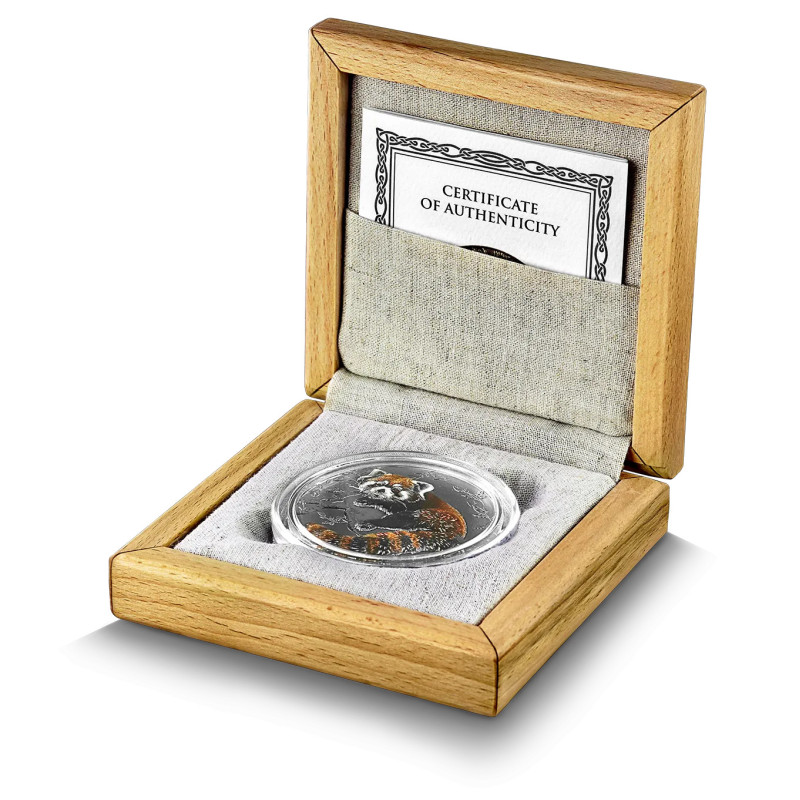 Srebrna Moneta Representatives of the Species: Red Panda 2025, 2 uncje - box