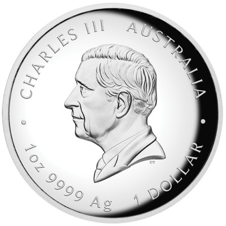 Silver Lunar III Year of the Horse 2026 High Relief Coin, 1 oz.