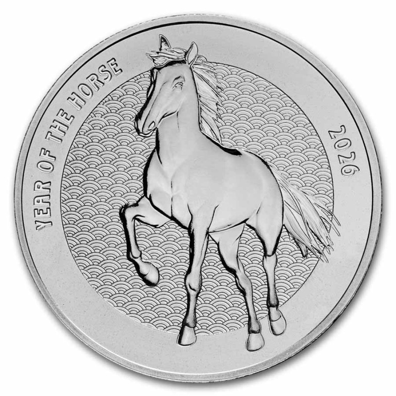 Srebrny Medal Year of the Horse 2026, 1 uncja - rewers