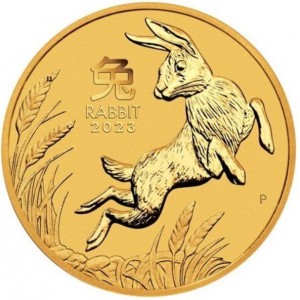 Gold Coin Lunar III Year of the Rabbit 2023, 1 ounce - reverse side