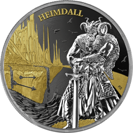 Ragnarök Silver Coin: Sköll & Hati 2024 Geminus, 2x 1 oz - reverse 1