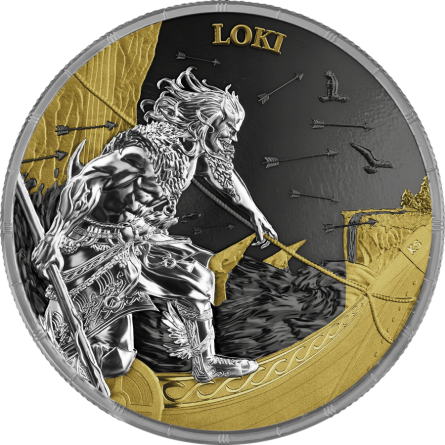 Srebrna Moneta Ragnarök: Sköll & Hati 2024 Geminus, 2x 1 uncja - rewers Srebrna Moneta Ragnarök: Sköll & Hati 2024 Geminus, 2x 1 uncja - rewers