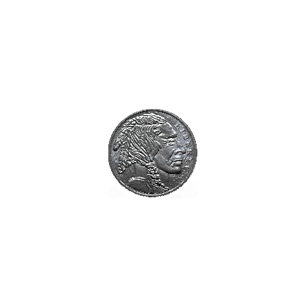 Срібна медаль Американський буйвол BU Antique, 1 унція лицьова