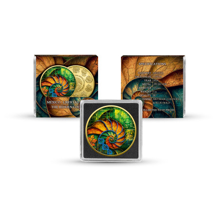 Srebrna Moneta Mexico Libertad 2024 The Hidden Code , 1 uncja - box Srebrna Moneta Mexico Libertad 2024 The Hidden Code , 1 uncja - box