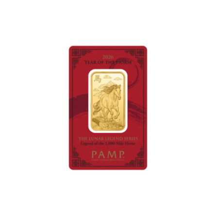Złota Sztabka Year of the Horse PAMP 2026 1 uncja