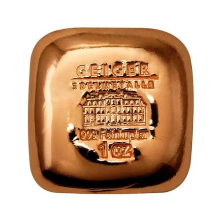 Geiger Copper Bar, 1 oz.