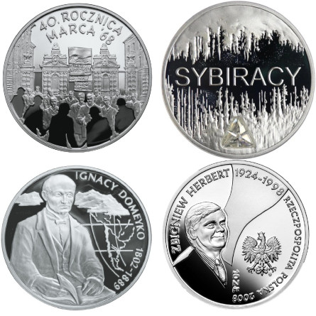 Srebrna Moneta Lustrzanka 10zł, 14,14 grama