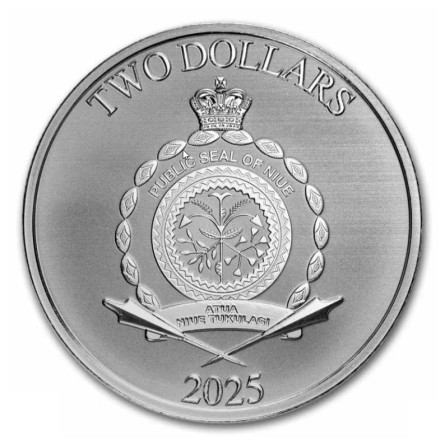 Srebrna Moneta Disney Seasons Greetings 2025, 1 uncja - rewers