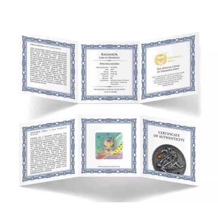 Ragnarök Silbermünze: Loki & Heimdall 2025 UHR, 2 oz COA Ragnarök Silbermünze: Loki & Heimdall 2025 UHR, 2 oz COA