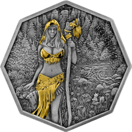 Srebrna Moneta Witchcraft: Herbalist Ritual 2025, 1 uncja - rewers