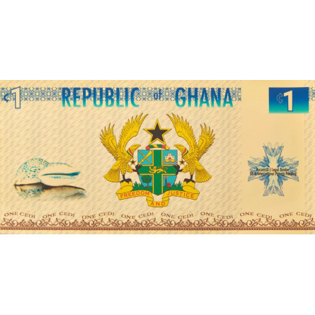Złoty Banknot Aurum 1 Ced Gahana Liberty, 1/1000 uncji - front