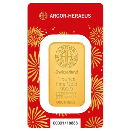 Złota Sztabka Year of the Horse Argor-Heraeus 2026 1 uncja