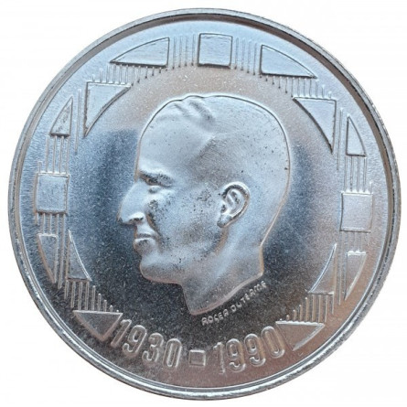 Срібна монета Бельгія 500 франків, 1990-1991 роки, 22,85 грам - 1