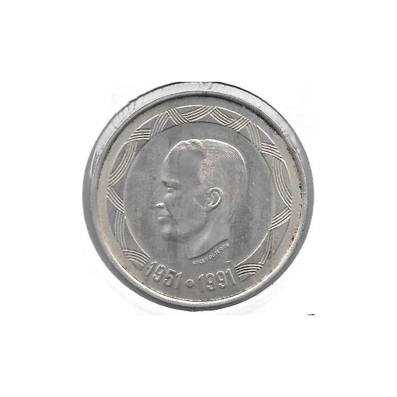 Срібна монета Бельгія 500 франків, 1990-1991 роки, 22,85 грам - 3