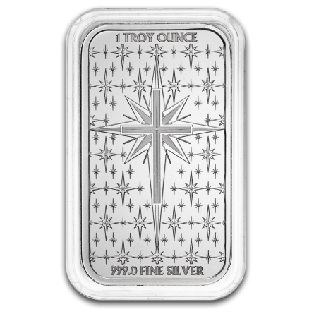 Srebrna Sztabka Christmas Nativity Bar (Gift Box), 1 uncja - front