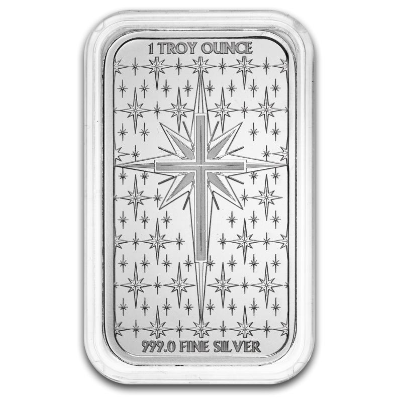 Srebrna Sztabka Christmas Nativity Bar (Gift Box), 1 uncja - back