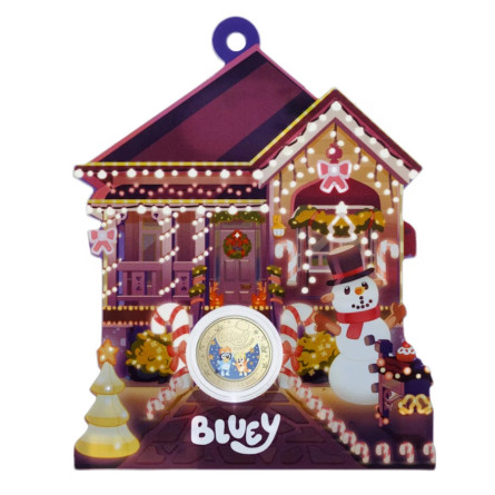 Brązaluminiowa Moneta RAM Bluey Christmas 2025, 9 gramów