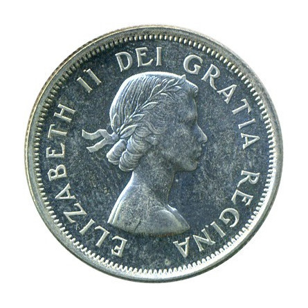 Srebrna Moneta Kanada 50 Centów, 5,83 grama - rewers 1