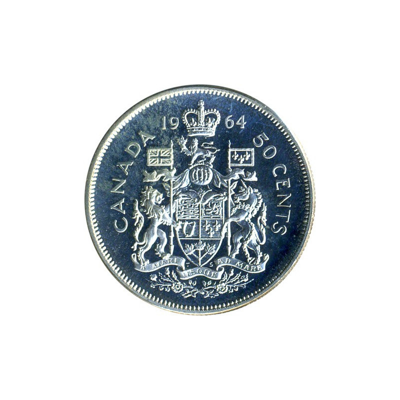 Srebrna Moneta Kanada 50 Centów, 11,66 grama - rewers
