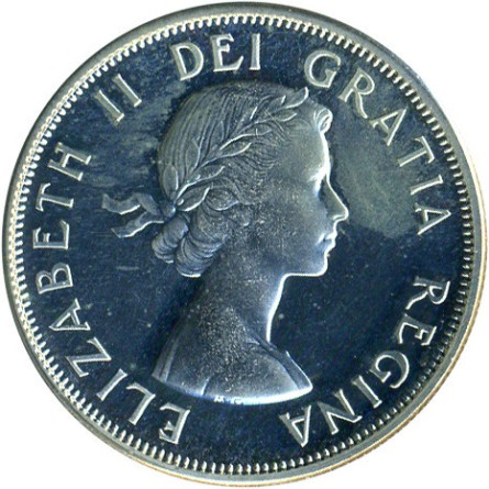 Srebrna Moneta Kanada 50 Centów, 11,66 grama - rewers