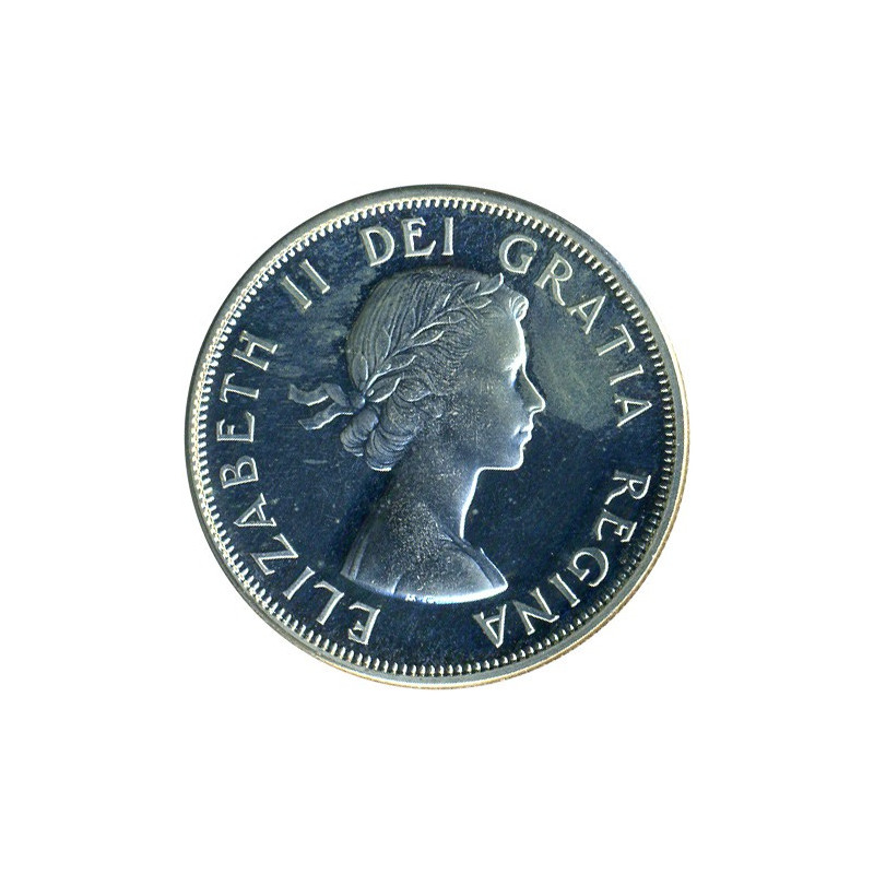 Srebrna Moneta Kanada 50 Centów, 11,66 grama awers
