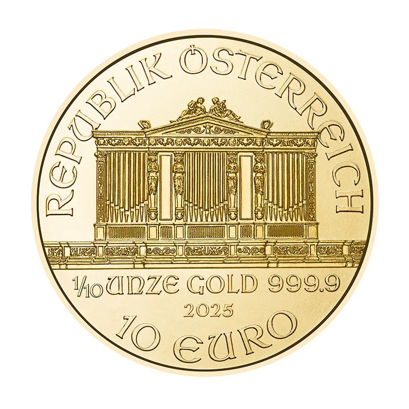 Złota Moneta Wiedeński Filharmonik 2026, 1/10 oz