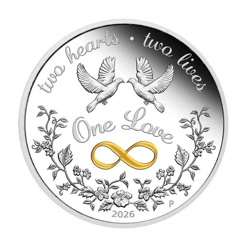 Silver One Love 2026 Proof Coin, 1 oz