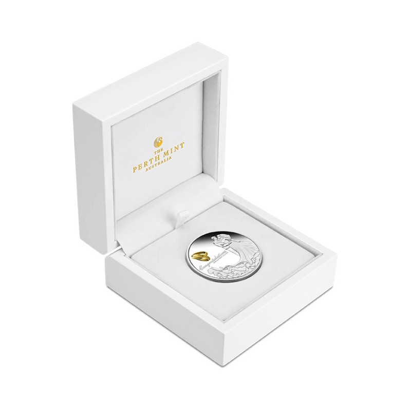 Silver Wedding 2026 Proof Coin, 1 oz. Silver Wedding 2026 Proof Coin, 1 oz.