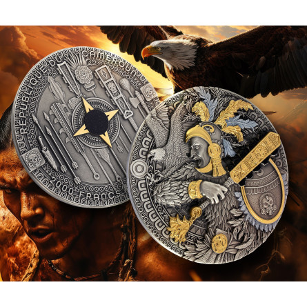 Srebrna Moneta Eagle Warrior, 2 uncje - photo