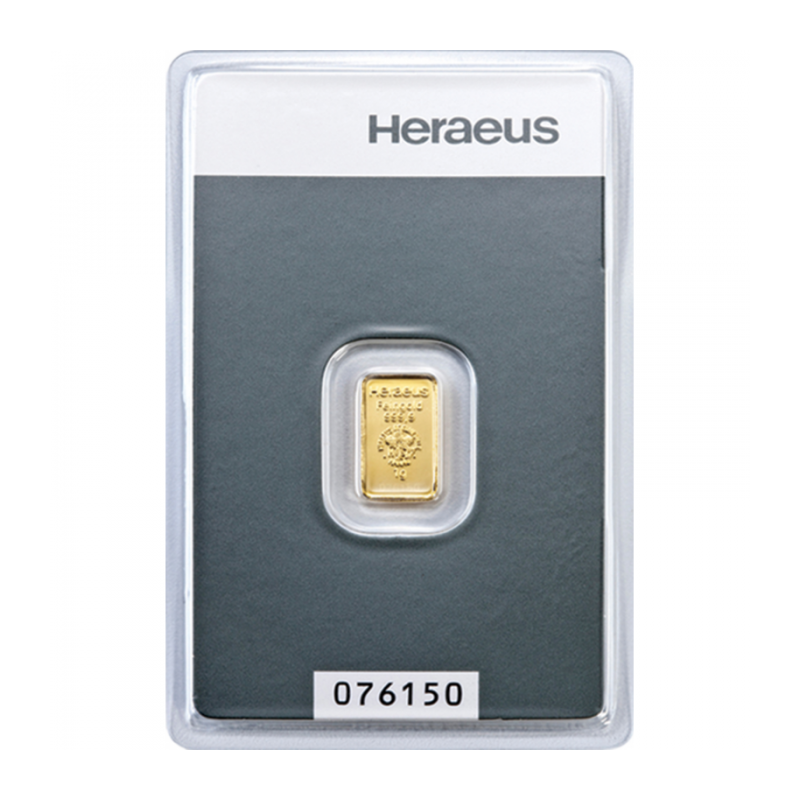 Heraeus 1g Gold Investment Bar