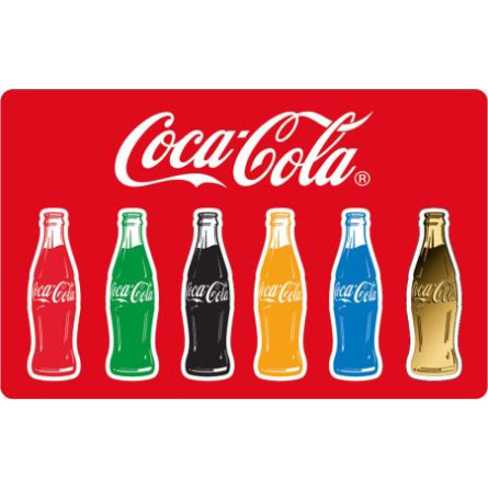 Gold Coin Coca Cola Bottle Card 1/1000 ounce front