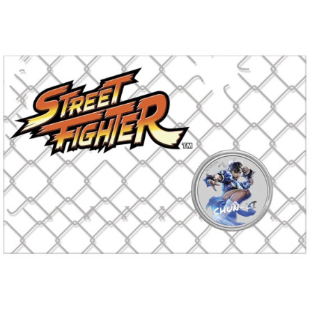 Silbermünze Street Fighter: Chun-Li 2022, 1 Unze (Coincard)
