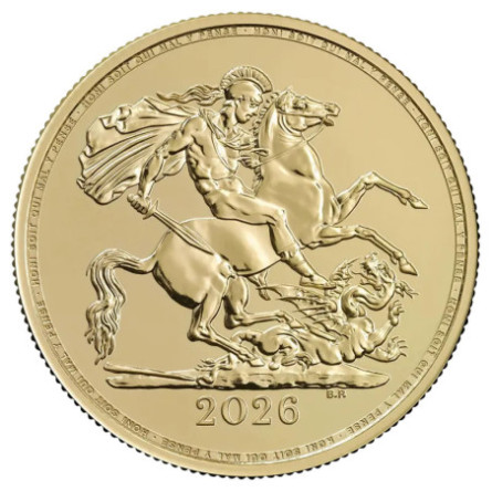 Золота монета «Подвійний суверен» Карла III 2026 року